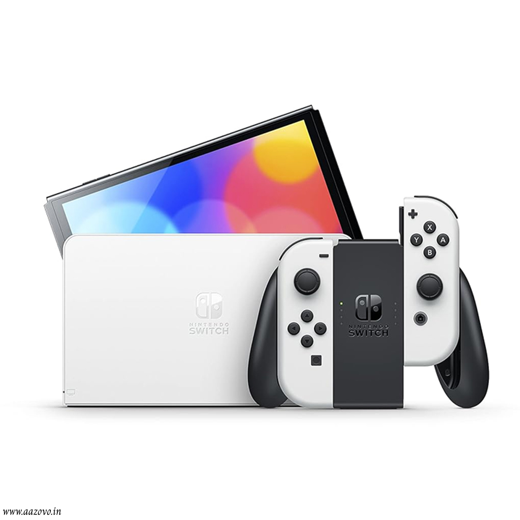 NINTENDO SWITCH OLED WHITE-BLACK GAME CONSOLE 64GB