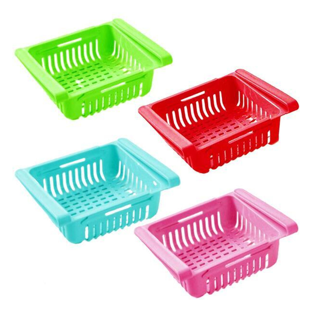 4 FRIDGE STORAGE BASKET DELUXE